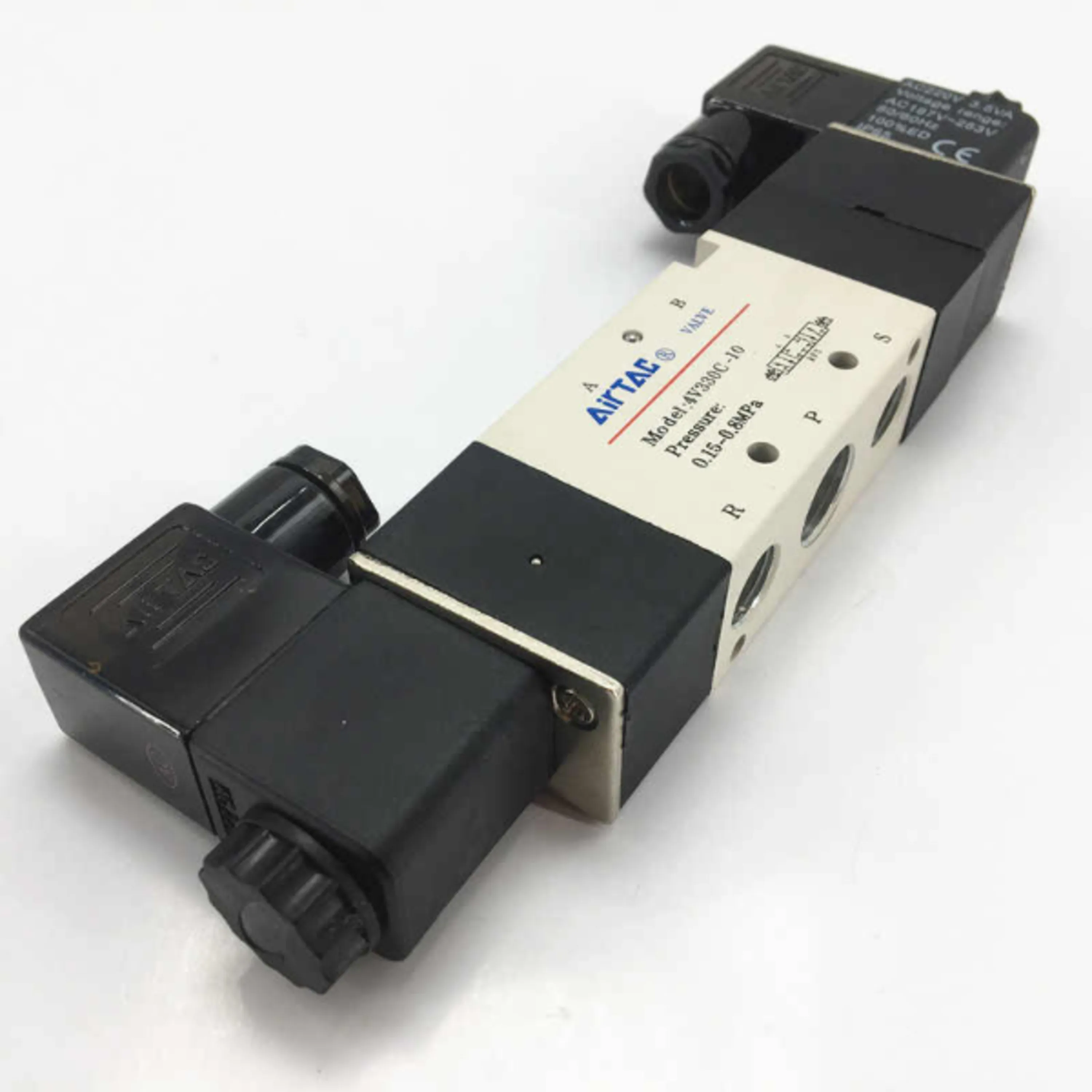 شیر برقی 3-5 دوبل وسط بسته ایرکنترل Aircontrol سایز 3/8