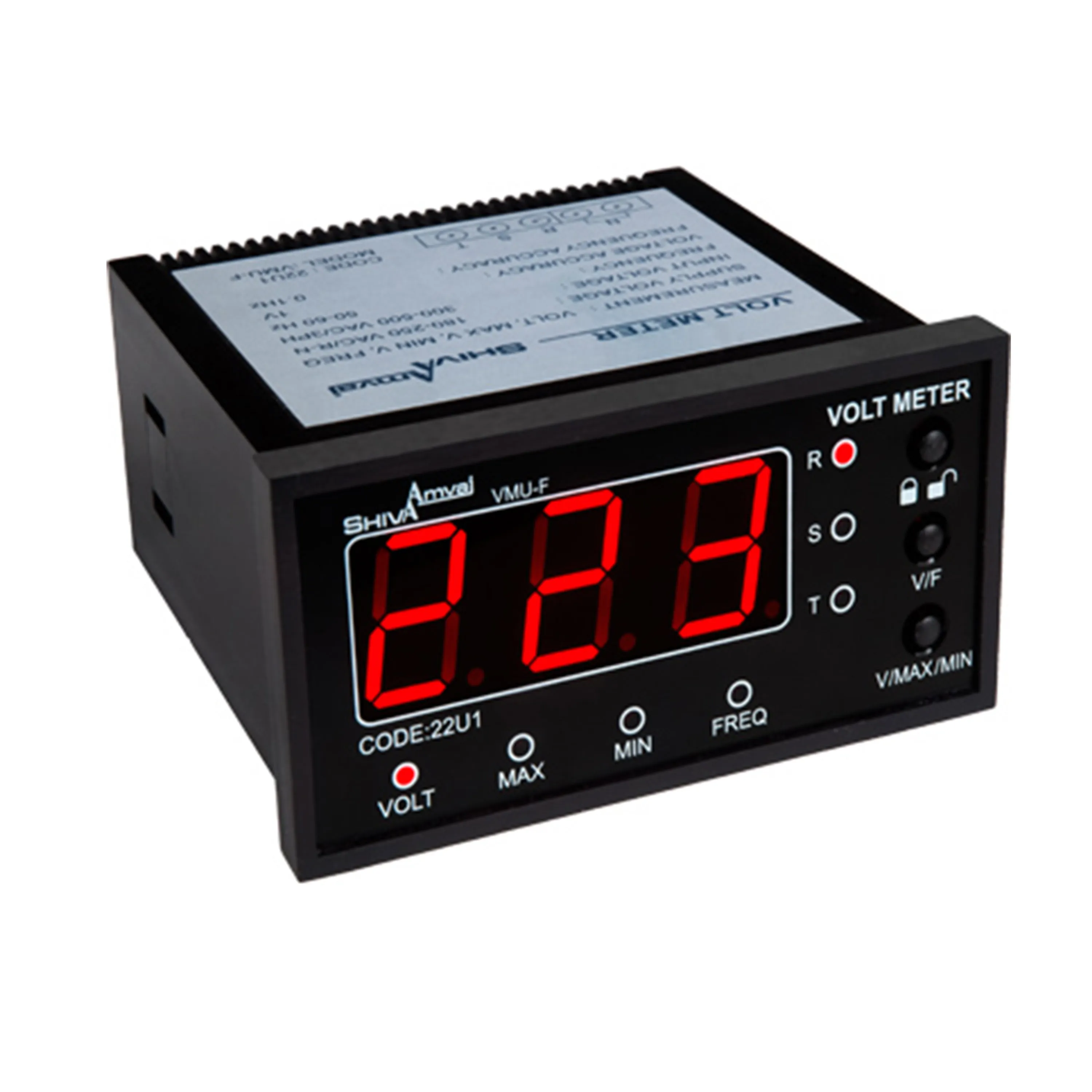 ولت متر 96×48 شیوا امواج مدل VMU-F