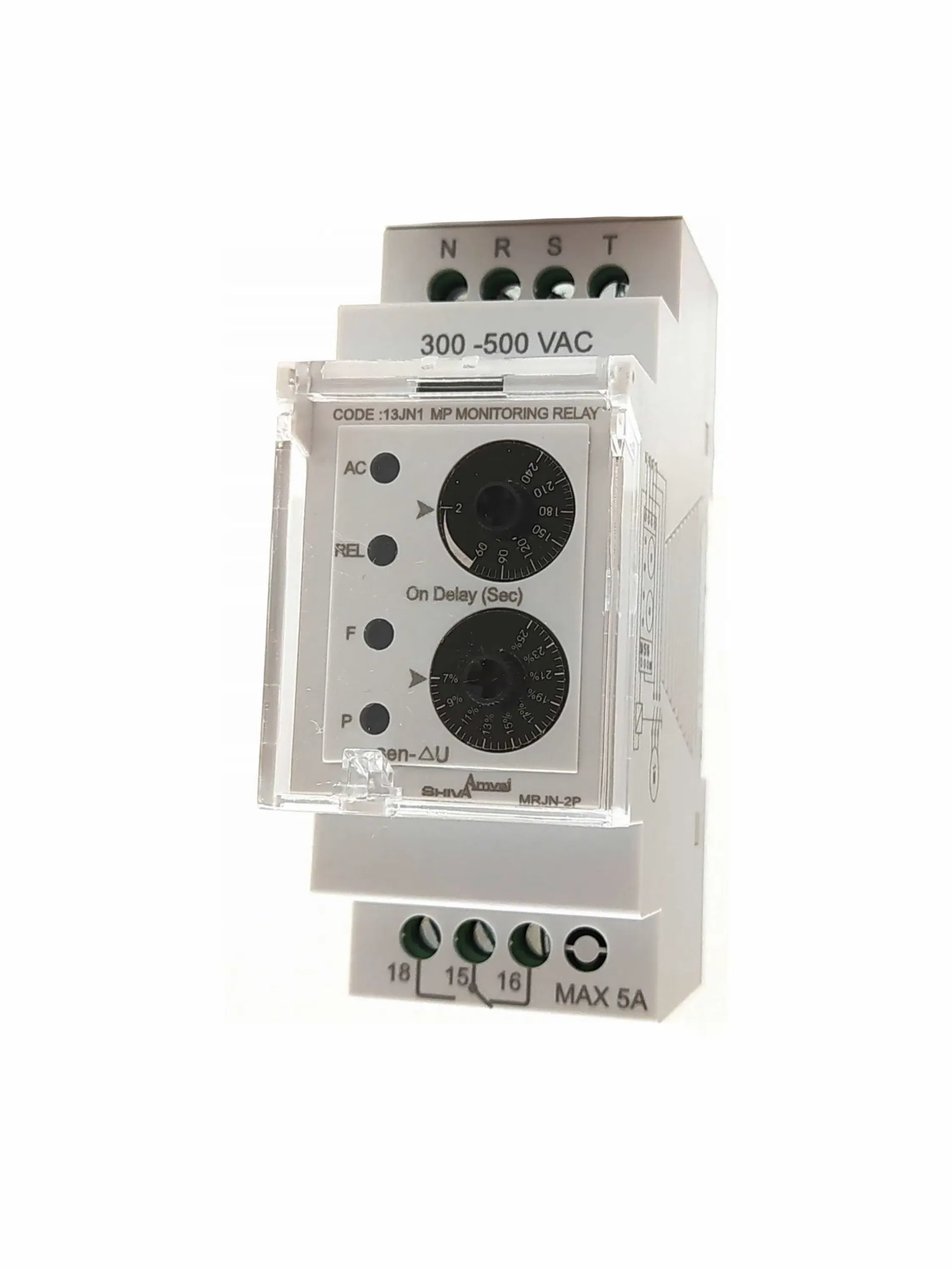 عکس کنترل فاز میکروپرسسوری MRJN-2P شیوا امواج محافظ برق سه فاز