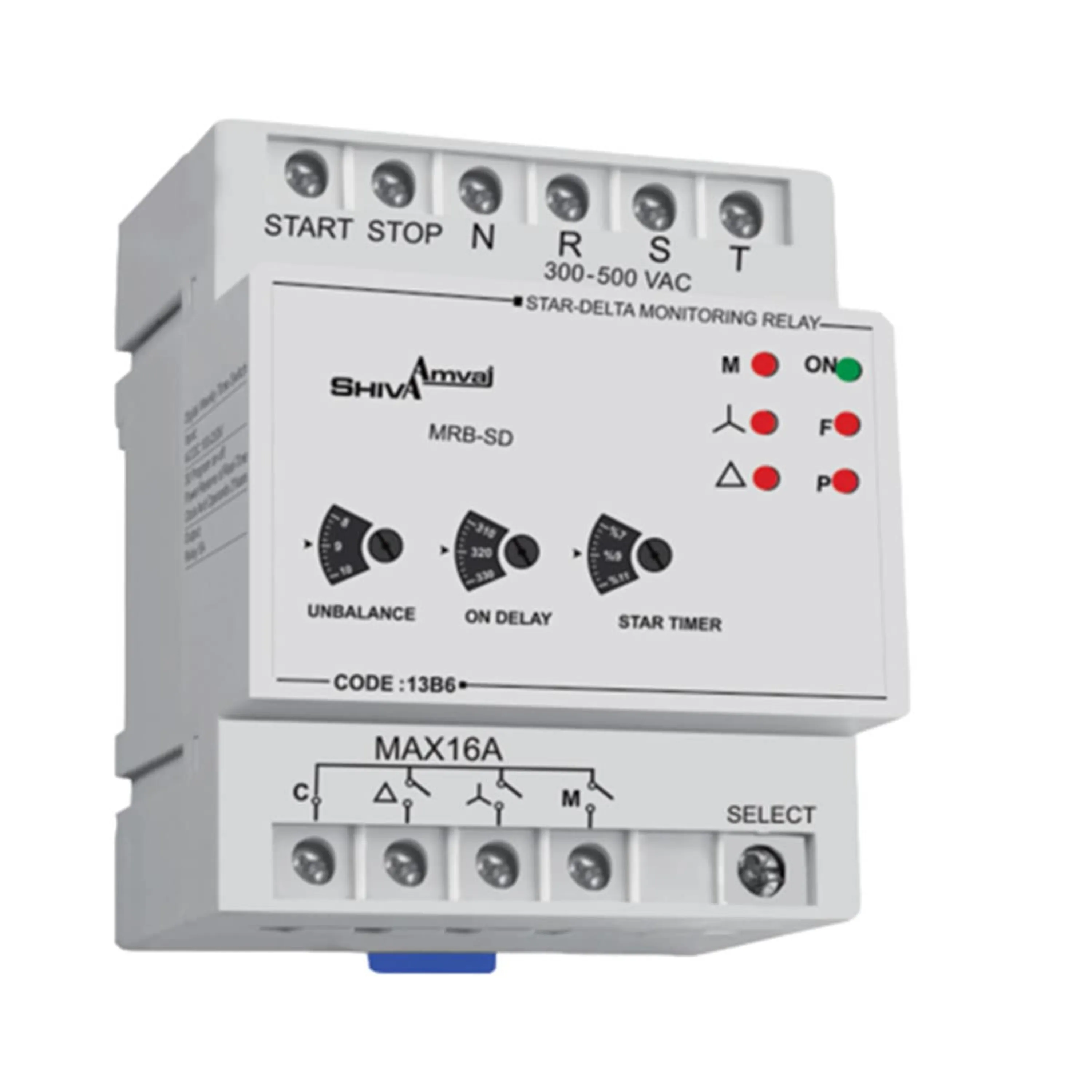 کنترل فاز شیوا امواج مدل MRB-SD مناسب راه اندازی ستاره-مثلث موتورهای سه فاز