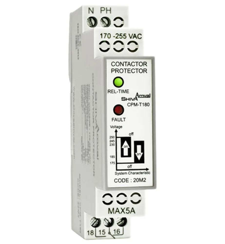 محافظ کنتاکتور 1S سری M(کنترل فاز تک فاز) شیوا امواج مدل CPM-T1