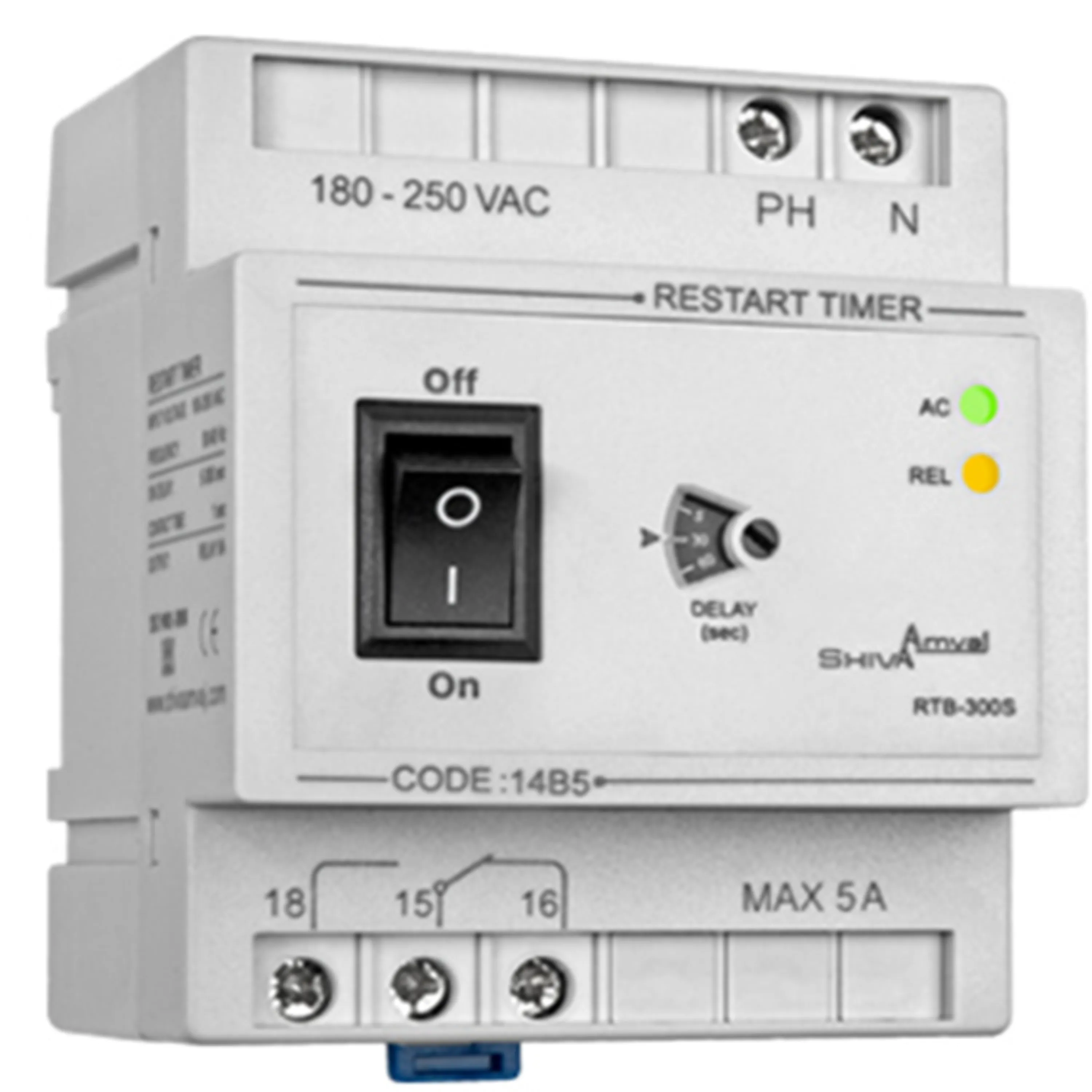 تایمر استارت مجدد (سری M) شیوا امواج مدل RTM-300 تایمر استارت مجدد (سری M) شیوا امواج مدل RTM-300