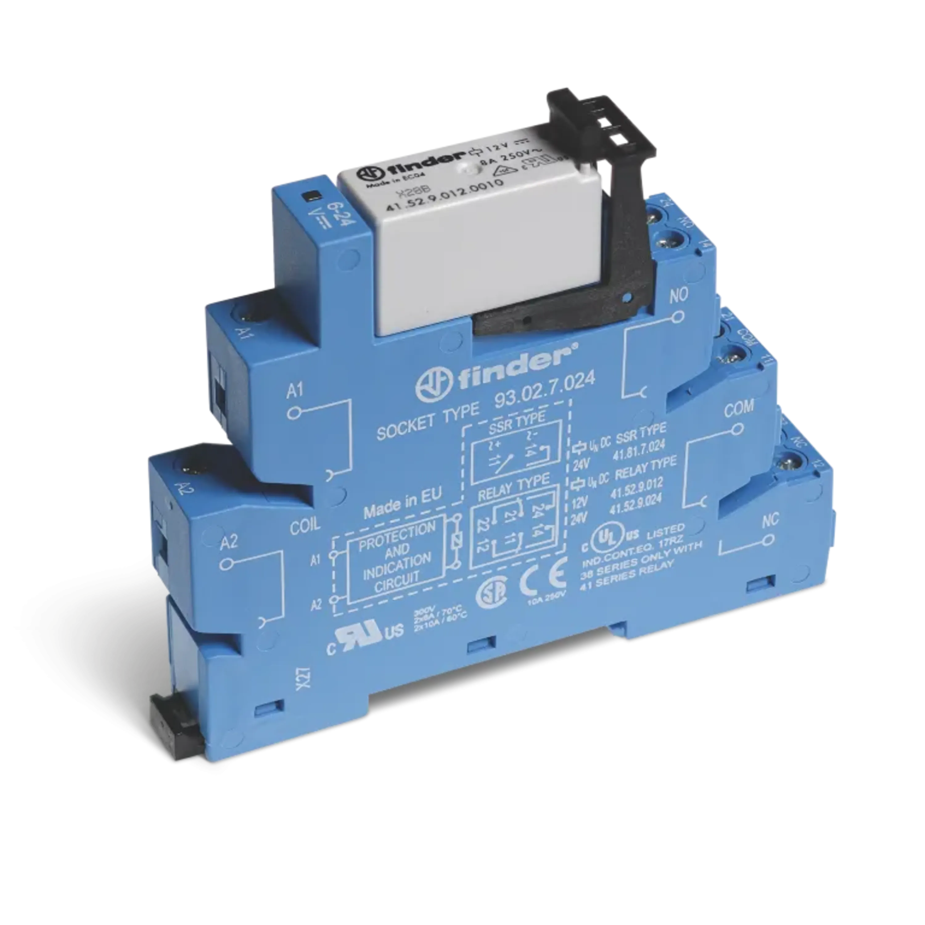ماژول رله PLC ولت 24 DC دو کنتاکت چنج اور فیندر با شناسه فنی 385270240050 ماژول رله PLC ولت 24 DC دو کنتاکت چنج اور فیندر با شناسه فنی 385270240050