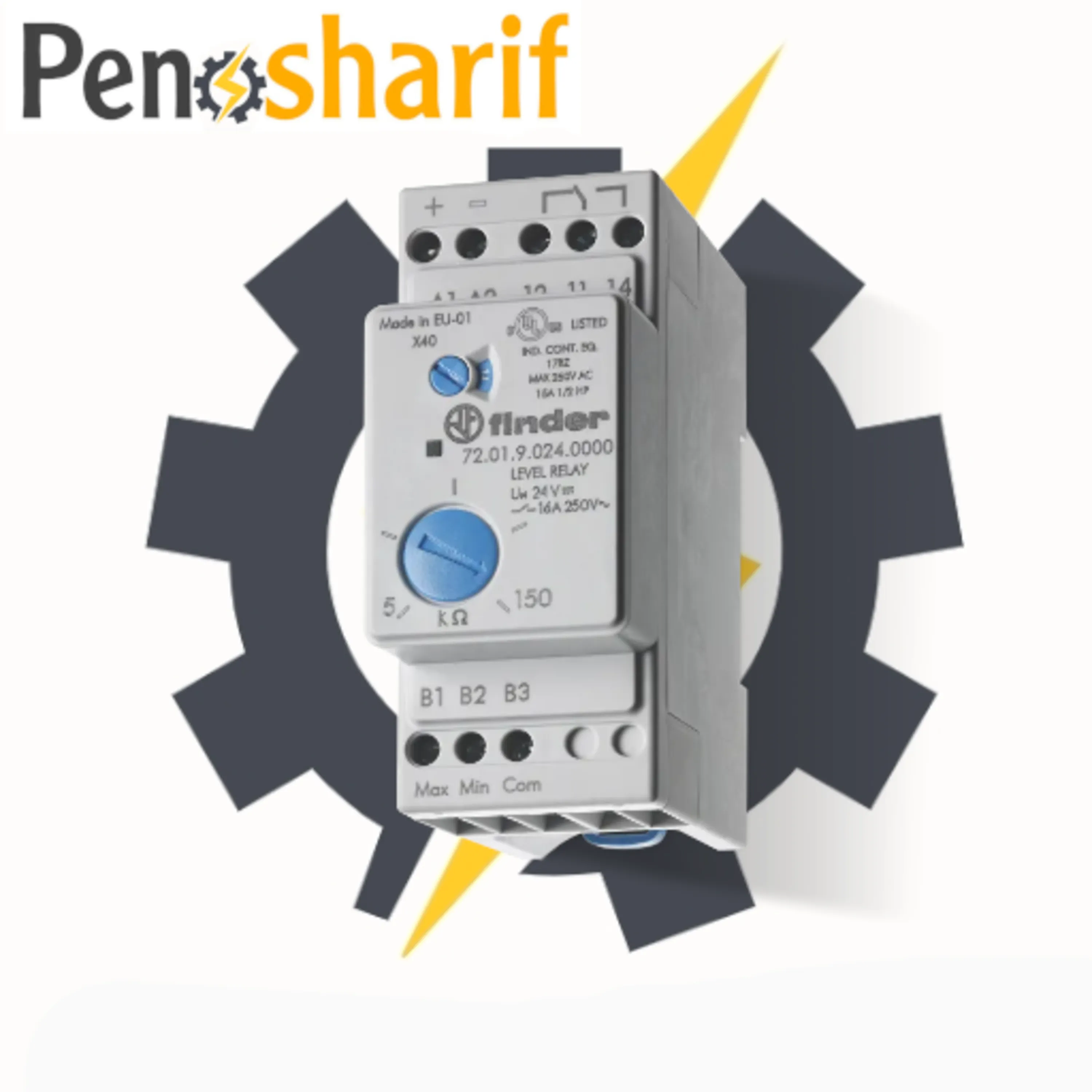 رله کنترل سطح مایعات فیندر (فلوتر الکتریکی) با شناسه فنی 720182400000