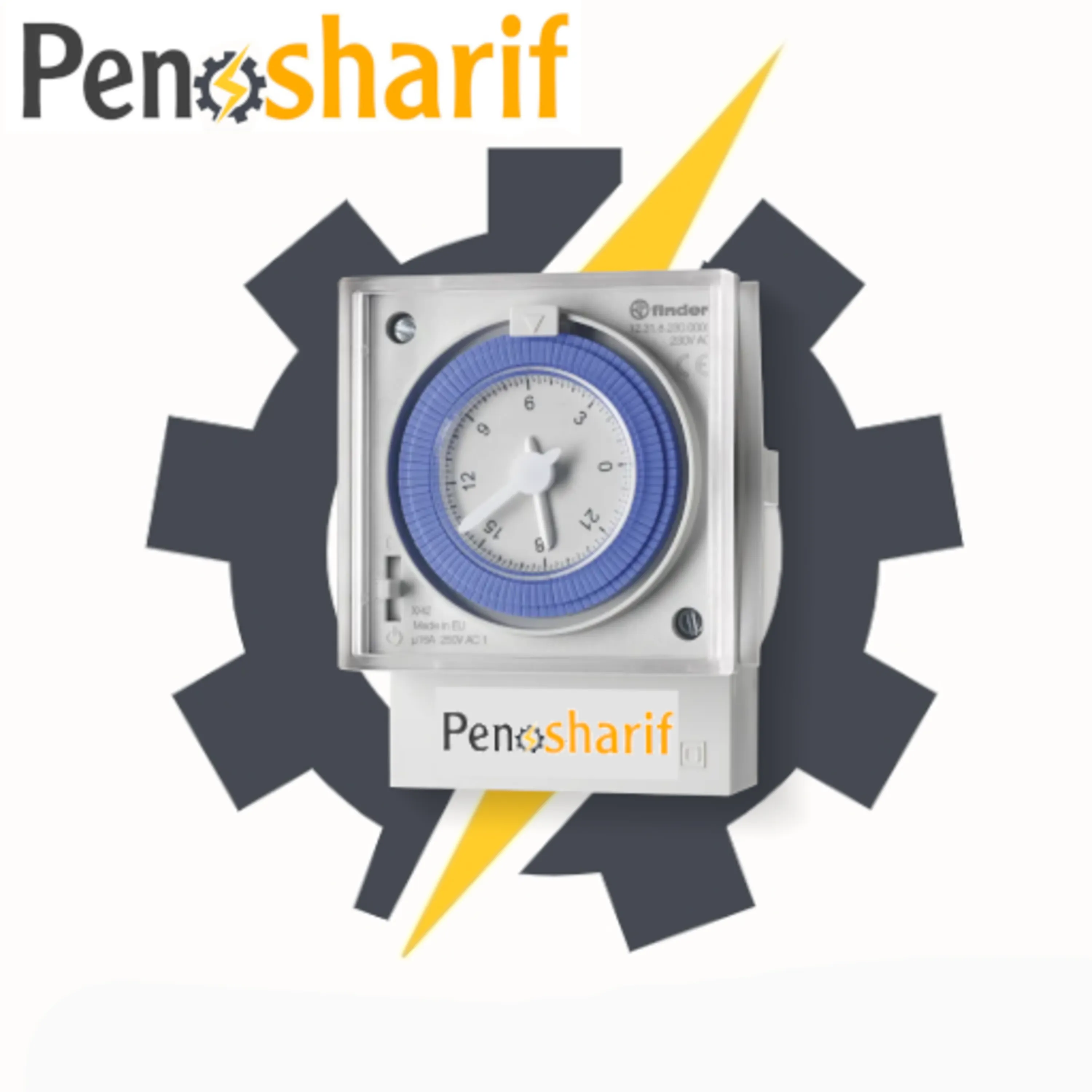 تایم سوئیچ فیندر آنالوگ روزانه ذخیره دار باشناسه فنی 123182300000