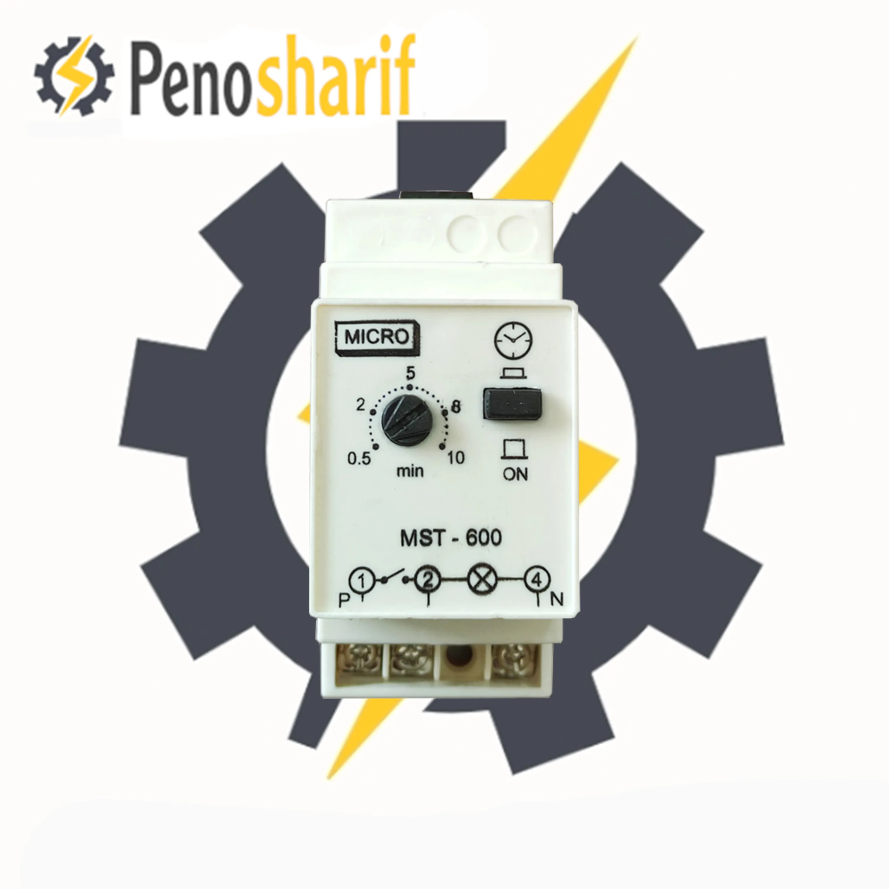 تایمر راه پله مینیاتوری 16Aمیکرومکس مدل MST-600-16A