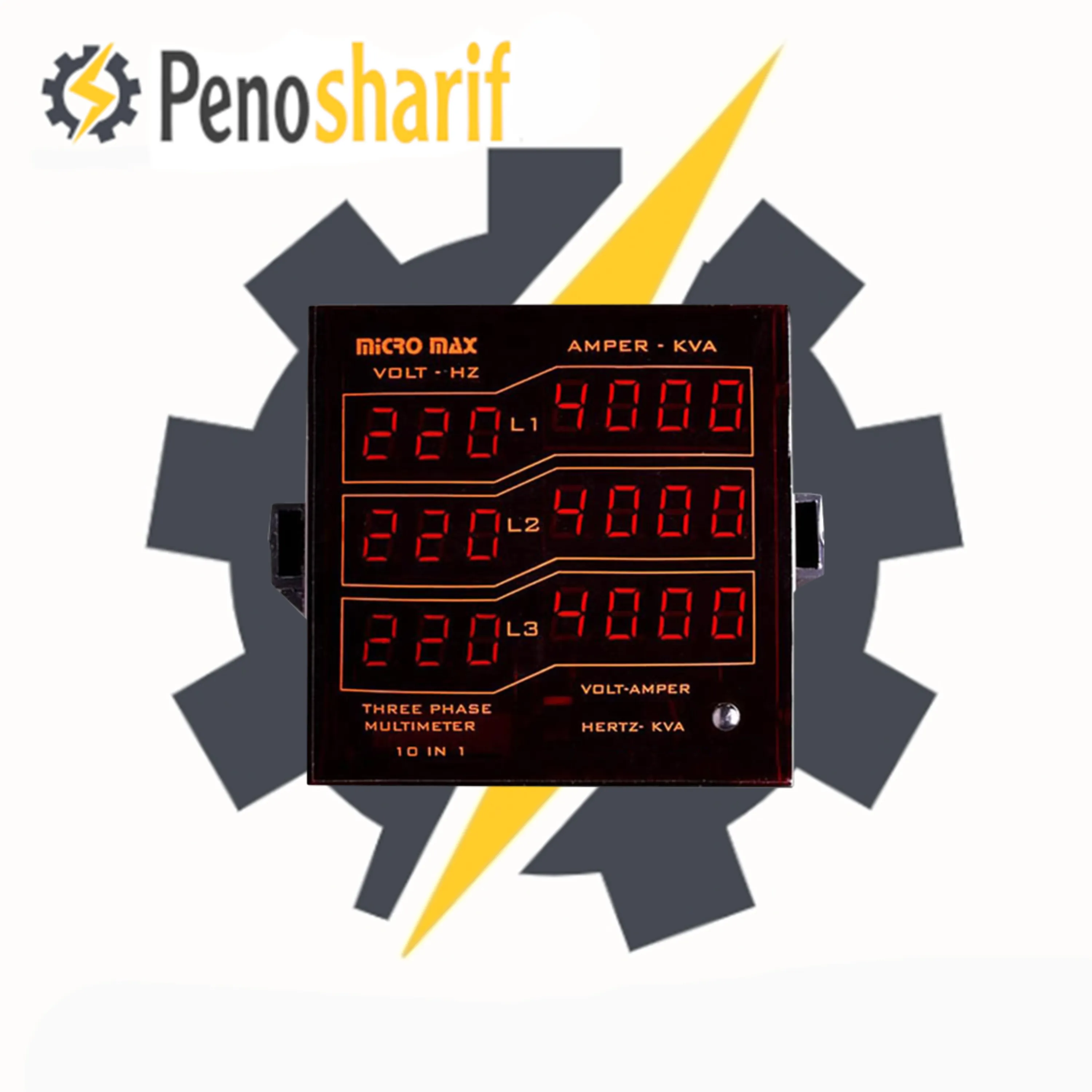 مولتی متر سه فاز مجموعه دیجیتال میکرومکس مدل MX-3PH-Multimeter