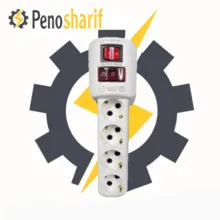محافظ چهار خروجی سفید با کابل 2متری ارت دار میکرومکس مدل ( آنالوگ 4LA-MAX / دیجیتال 4LD-MAX )