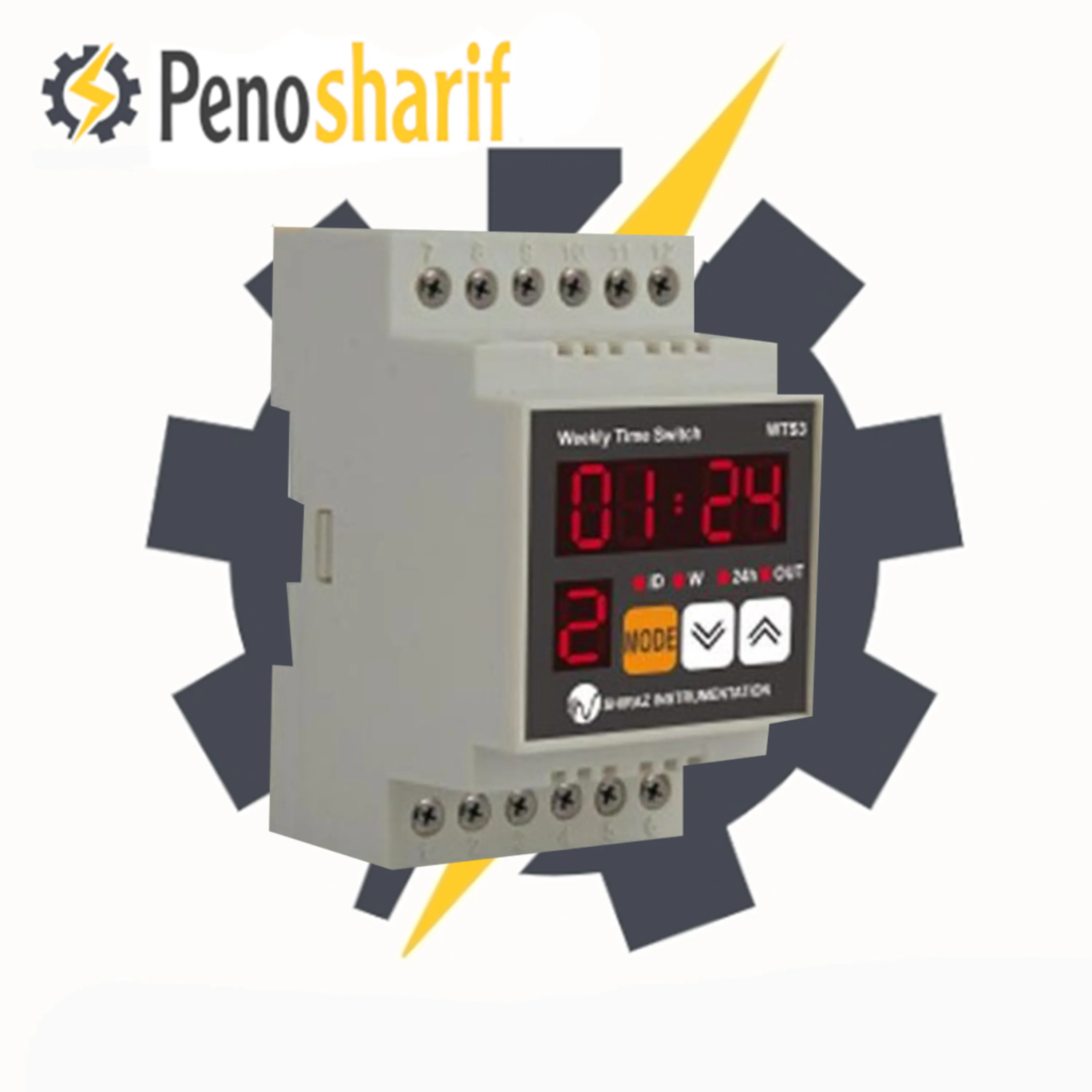 ساعت فرمان هفتگی/ماهانه ابزار دقیق شیراز مدل TS3