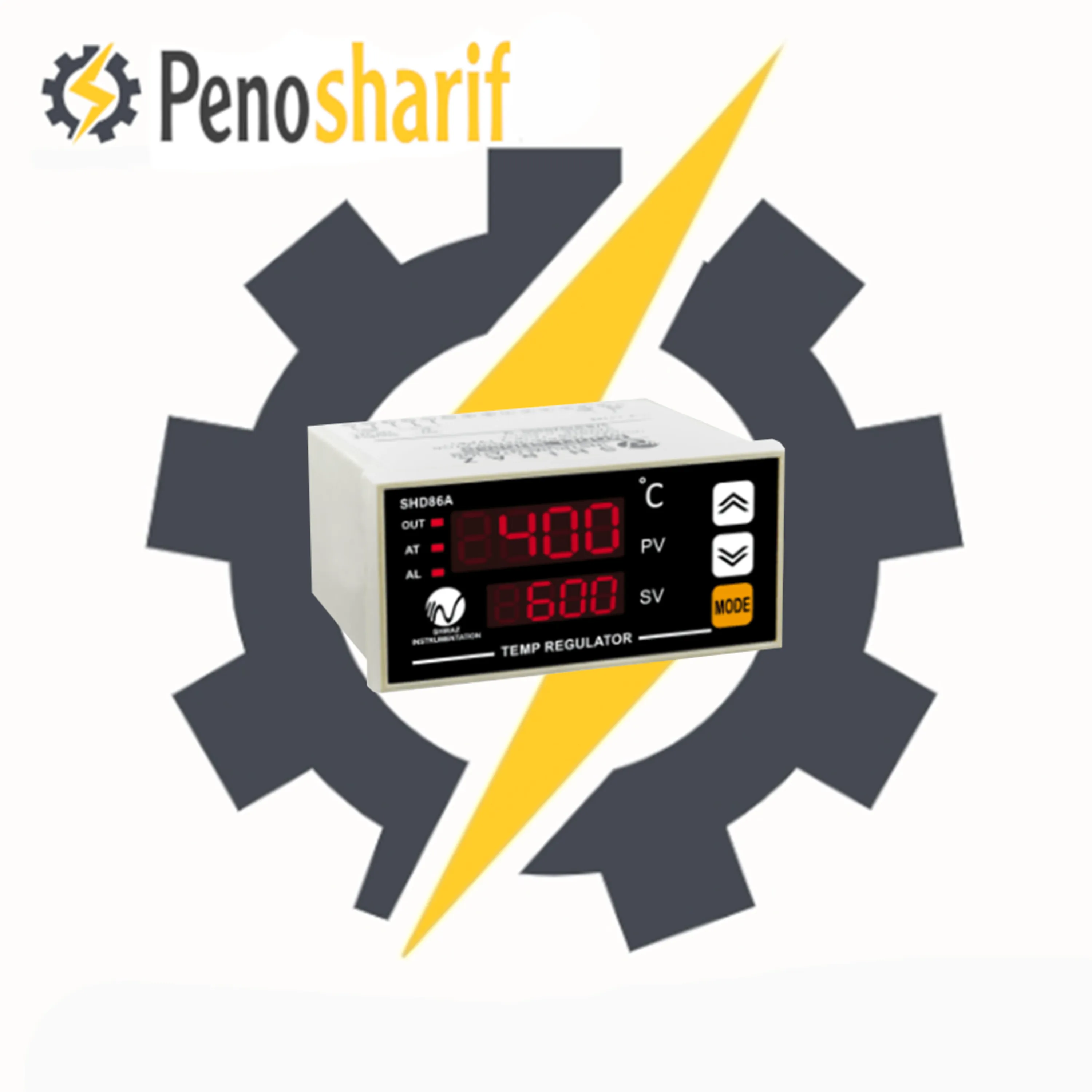 کنترل دما(ترموستات) 0 تا 1200 درجه دو نمایشگر ابزار دقیق شیراز مدل SHD86A