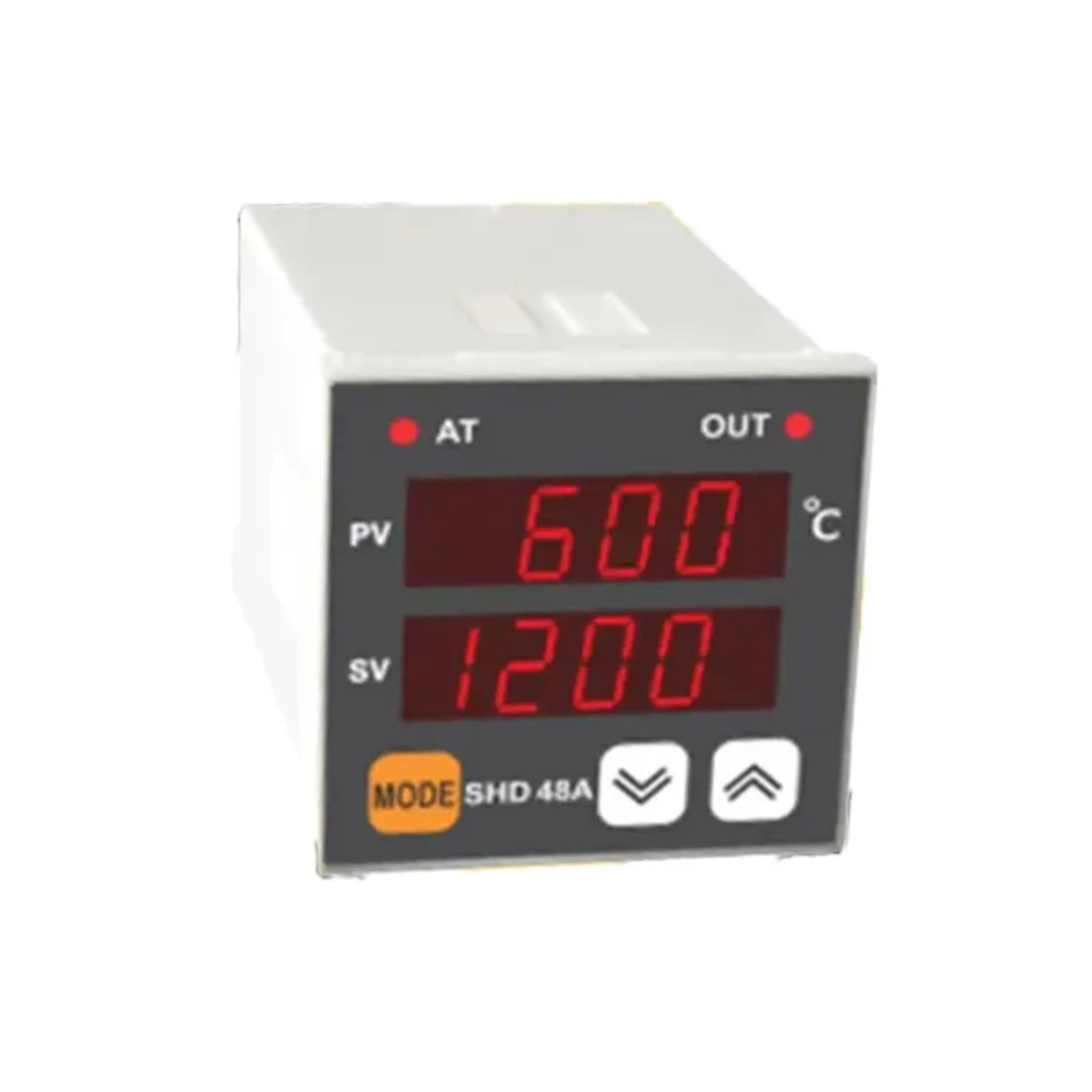 نمای روبه رو کنترل دما(ترموستات) 0 تا 1200 درجه دو نمایشگر